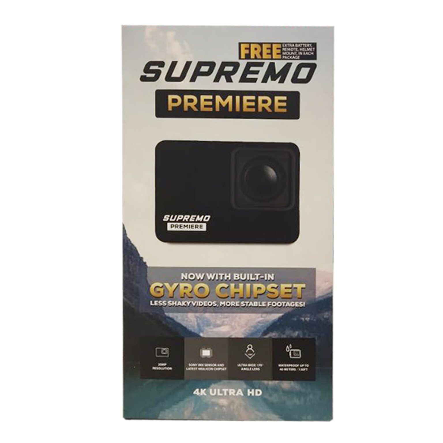 Supremo Premiere Action Camera Black │ 20MegaPixel │ Ultra HD 4K ...